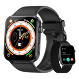 Reloje Smartwatch Inteligente Blackview R30pro Smart Watch Mujer Hombre Dama Caballero Con Asistente Voz Bluetooth Llamada Impermeable Deportivo Asistente Voz 1.85 Tft 2 Correas