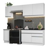 Madesa 07 Armario De Cocina Completo 240cm Glamy - Blanco