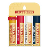 Bálsamo Labial Hidratante Burt's Bees, 4 Tubos De Sabor