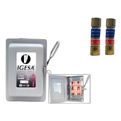Caja Fusible Acometida Mufa 2p Interruptor Cfe Luz Palanca | Envío gratis