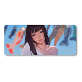 Mousepad Xxl 80x30cm Cod.056 Chica Anime Retrato