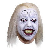 Máscara De Payaso Asesino Baseball Clown Town Halloween Color Blanco