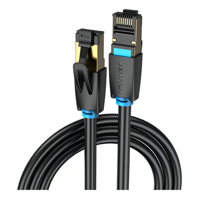 Cable Ethernet Vention Cat 8 Gigabit Red Lan 40gbps Reforzado Rj45 1 Metro | Meses sin interés