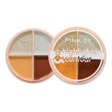 Paleta De Iluminador En Crema + Corrector So Creamy Pink 21