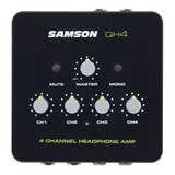 Samson Qh4 Amplificador De Auriculares De 4 Canales