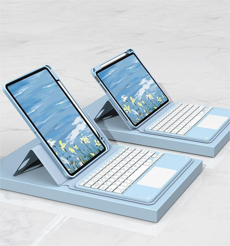 Funda Con Teclado Táctil Para iPad 10.2 9/8/7 Generation
