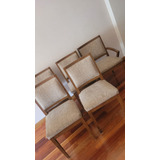 Vendo 4 Sillas De Comedor De Cerezo Macizo