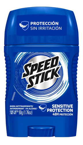 Speed Stick Stain Guard Sensitive Protection Desodorante En Barra 48 Horas 50g