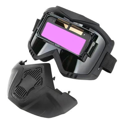 E Protector Facial Automático B Soldadura Con Luz Variable .