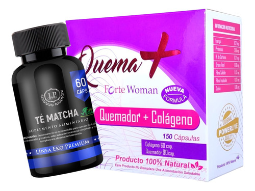 Quema Forte Woman - Quemador + Colágeno - Powerlive