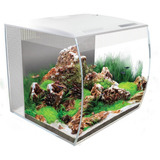 Acuario Fluval Flexpad 34l Frente Curvo Luz Led Filtro Tapa Color Blanco