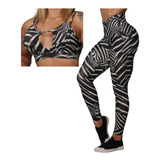 Conjunto Legging Empina Bumbum Confort + Top Savannah Moving