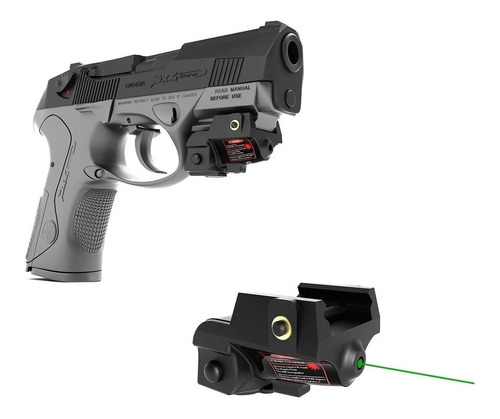 Mira Laser Verde Compacta Para Pistola Trilho Picantinny