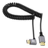 Cy Hdmi 2.0 Macho A Hdmi Macho 4k 60hz Cable Espiral Ángulo