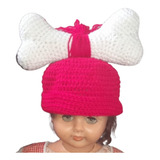 Gorro Gorrito Pebbles Picapiedra Bebes Niñas Tejido Crochet