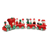 Tren Madera Adorno Navidad Decoración Hogar Navidad Regalo