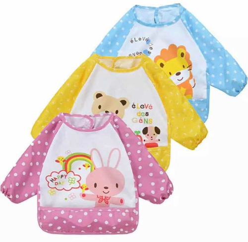 Babero Impermeable Manga Larga    Bebe/niños 