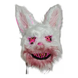 Máscara La Purga Luz Led Conejo Halloween Disfraz Neón Fiest
