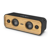 Parlante The House Of Marley Bluetooth Get Together 2 Ja030sb Portátil Con Bluetooth Waterproof Negra Y Marrón 