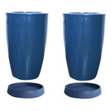 Kit 2 Vasos Cone Liso 45 + 2 Pratos P