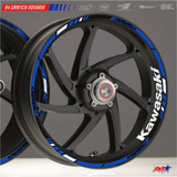 Calcos Llantas Kawasaki Ninja Versys Z400 Z650 Z1000 Azul