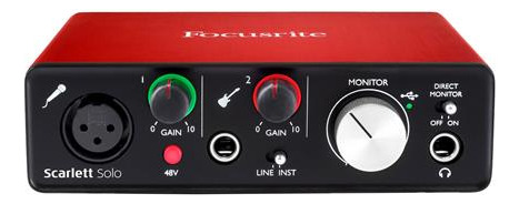 Interfaz De Audio Focusrite Scarlett Solo 2nd