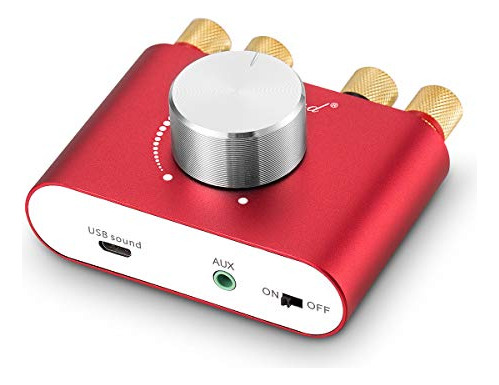 Amplificador Bluetooth 5.0 Nobsound, Hi-fi Estéreo 2.0 50w2