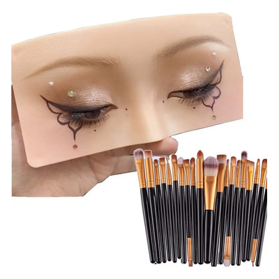 Sjx 5d Maquillaje Maniquí Rostro + 20 Pinceles De