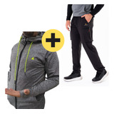 Combo Deportivo!! Campera Gr +pantalon Cargo Microfibra