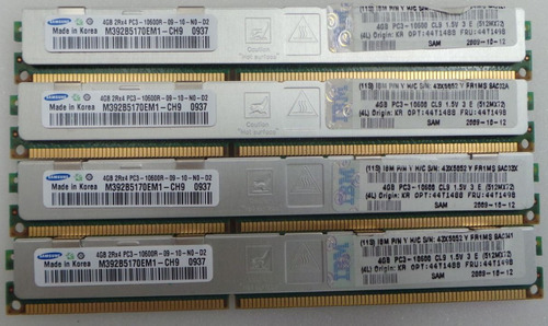 Memoria Ibm 4gb 2rx4 Pc3-10600r (43x5052)