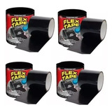 4 Cintas  De Caucho Tapa Fugas De Agua Flex Tape Resistente