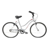 Bicicleta Playera Femenina Kelinbike V26pdf Frenos V-brakes Color Gris Claro Con Pie De Apoyo  