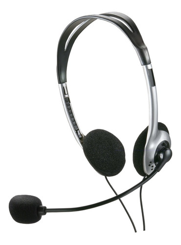Headset Multilaser Basico  C/microfone P2 Preto Ph002