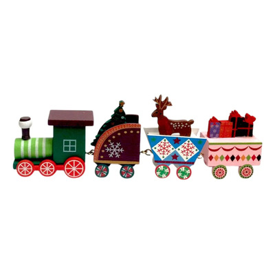 Adorno Navideño Villa Santa Claus Trenecito Varios Trenecito