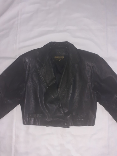 Campera Corta Cuero Vacuno Talle 42 Mujer