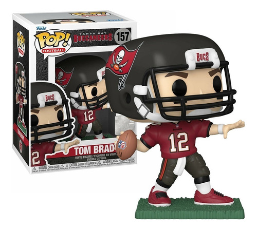 Funko Pop Tom Brady Nfl Bucs Football Uniforme Casco Balon