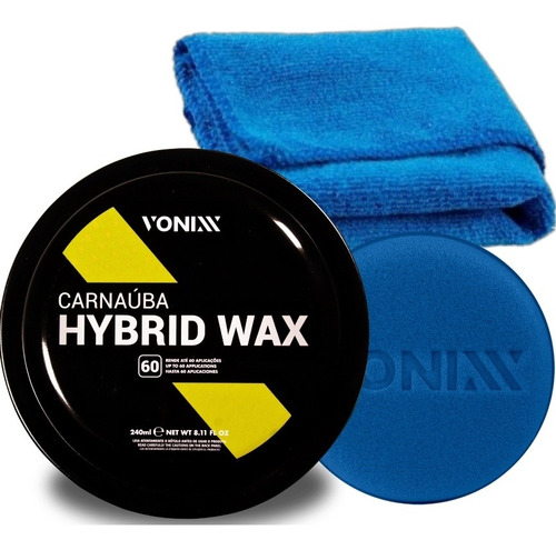 Cera De Carnauba Hybrid Wax Super Protetora 240g Vonixx