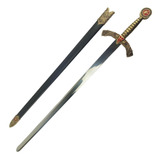 Espada Cruzadas Medieval Templária C/bainha Tam.real Inox
