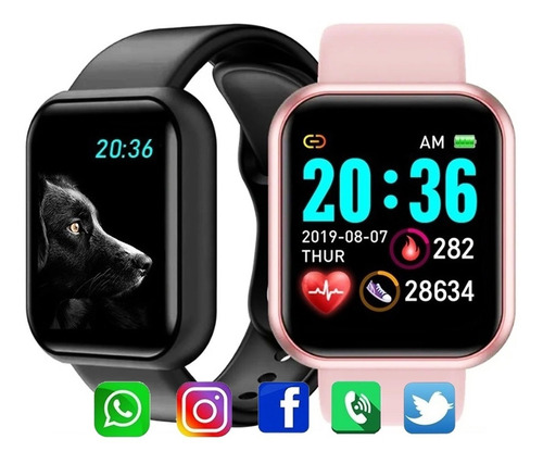Relógio D20 Smartwatch Android Ios Inteligente Bluetooth Y68