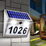 Placa Led Solar Con Números De Casa Con Letra Y Número