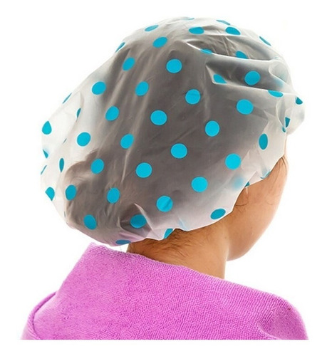 Gorra Gorro De Baño Ducha Shower Cap Reutilizable 6 Piezas