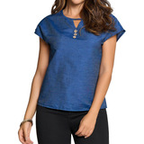 Blusa Luzie Azul Osc Para Mujer Croydon