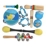 Conjunto De Instrumentos Musicais 7 Brinquedos De Percussão