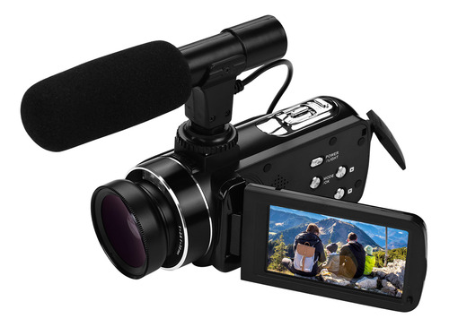 Cámara De Vídeo Estéreo Dv Con Andoer Macro Handheld 4k Con