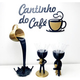 Cantinho Do Café - Vasinhos, Xícara Flutuante E Letreiro 