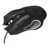 Mouse Con Cable Led Luminoso De 6 Teclas Usb Para Juegos De