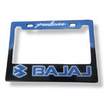 Porta Placas Para Motocicleta Pulsar Bajaj Negro Azul