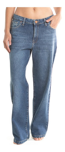 Rusty Low Rise Wide Leg Ripped Denim Pantalon Jean Mujer