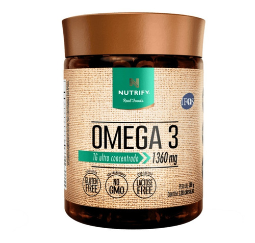 Ômega 3 Tg -1360mg- 520mg Dha - 840mg Epa Nutrify 120 Cáps  