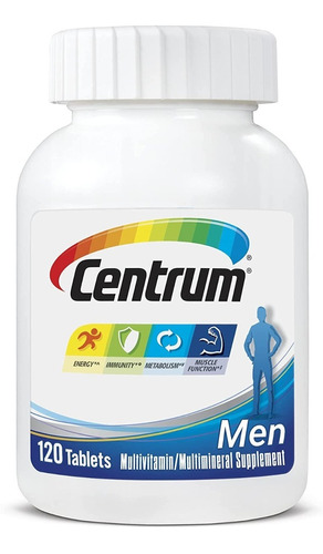 Centrum Men Americano 120 Multivitaminas #1 Para Hombre